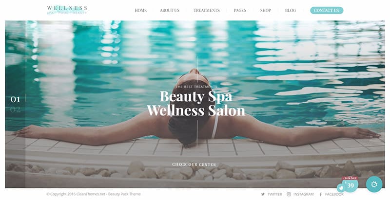 Wellness center themes wordpress creer site web spa salon beaute massage Wellness center themes wordpress creer site web spa salon beaute massage