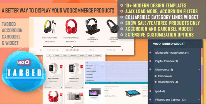 Woocommerce tabbed category product listing pro 1