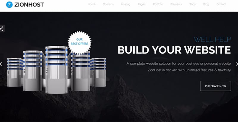 Zionhost themes wordpress creer site web entreprise hebergement web