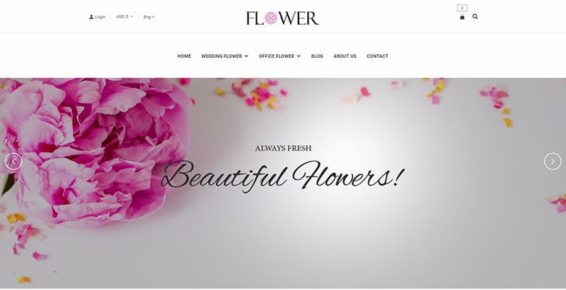 Creative flower themes wordpress creer site web fleuriste jardinier meilleurs thèmes WordPress - flower