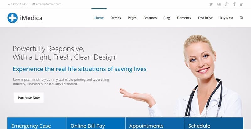 Imedica themes wordpress creer site web clinique hopital centre sante dispensaire Imedica themes wordpress creer site web clinique hopital centre sante dispensaire
