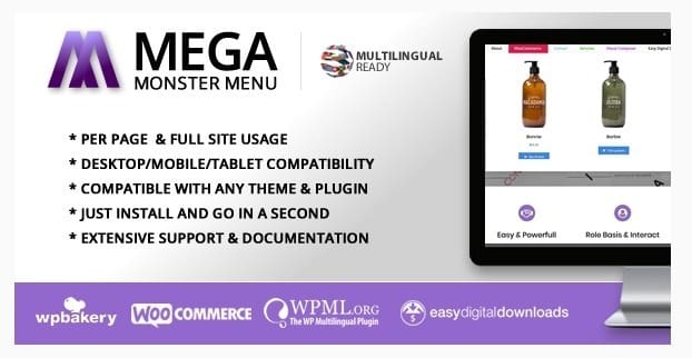 Mega menu monster wordpress Mega menu monster wordpress