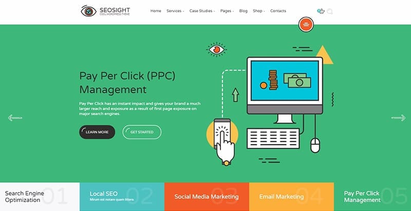 Seosight themes wordpress creer site web optimise referencement marketing seo
