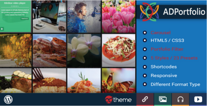 Ad portfolio filter and carousel wordpress plugin