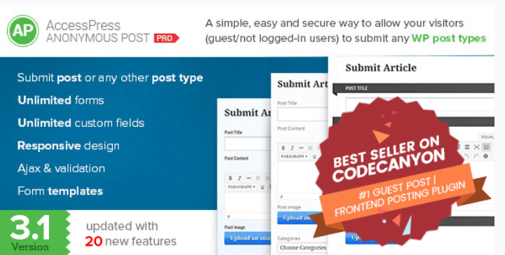 Accesspress anonymous post pro
