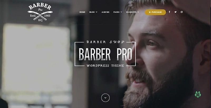 Barberpro themes wordpress creer site web salon coiffure beaute spa
