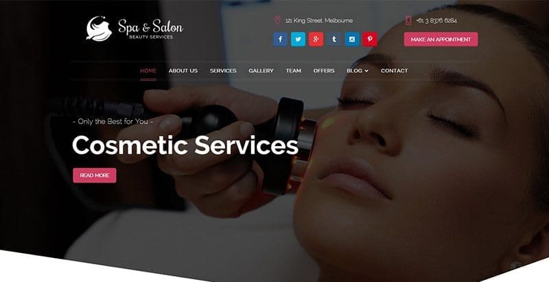 Beauty and spa themes wordpress creer site web salon beaute Beauty and spa themes wordpress creer site web salon beaute