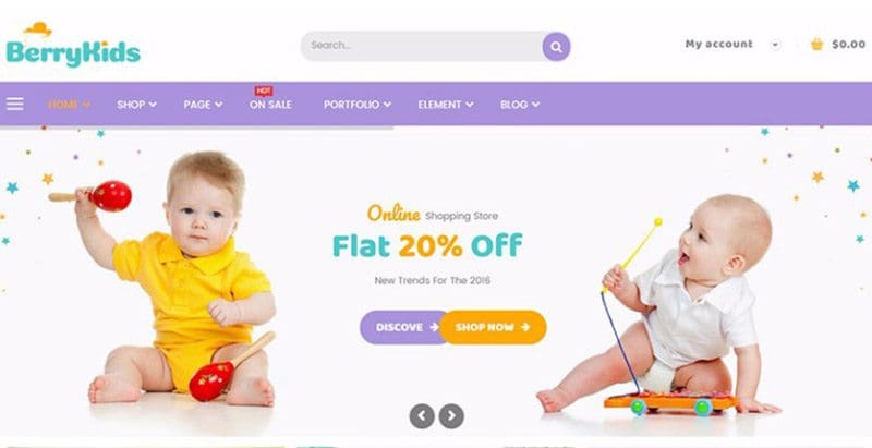 Berrykid - meilleurs thèmes WordPress d'enfants