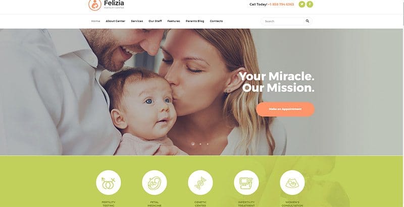 Felizia themes wordpress creer site web centre sante hopital clinique Felizia themes wordpress creer site web centre sante hopital clinique