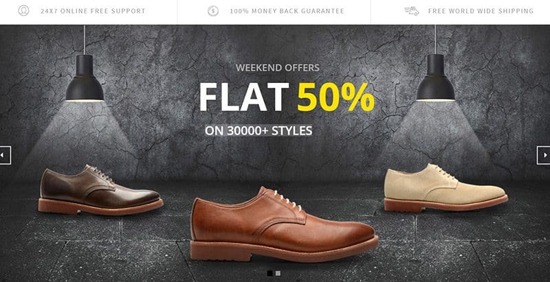 Glory shop themes wordpress creer site ecommerce vente chaussures