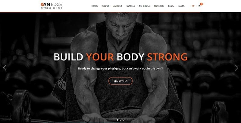 Gymedge themes wordpress creer site web club fitness salle gym