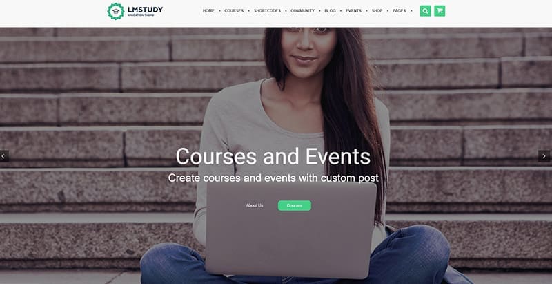 Lmstudy themes wordpress pour creer un site web educatif elearning formation