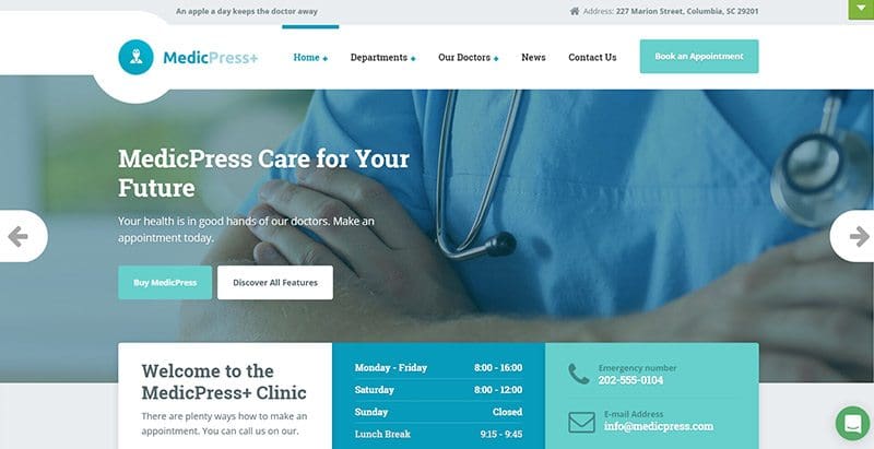 Medicpress themes wordpress creer site web centre sante hopital clinique Medicpress themes wordpress creer site web centre sante hopital clinique