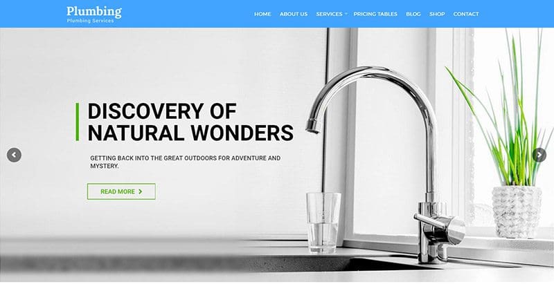 Plumbing 2 themes wordpress creer site web plombier plomberie