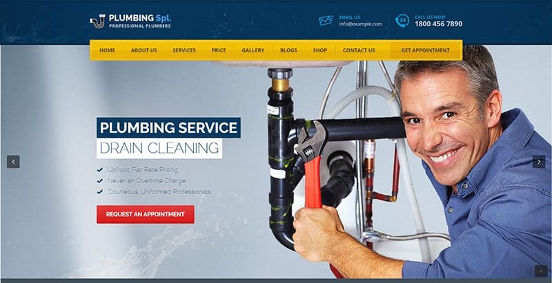 Plumbing spl themes wordpress creer site web plombier plomberie Plumbing spl themes wordpress creer site web plombier plomberie