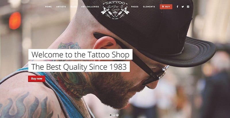 المواضيع الوشم الموالية وورد إنشاء موقع الوشم صالون Tattoo pro - أفضل ثيمات وورد للوشم