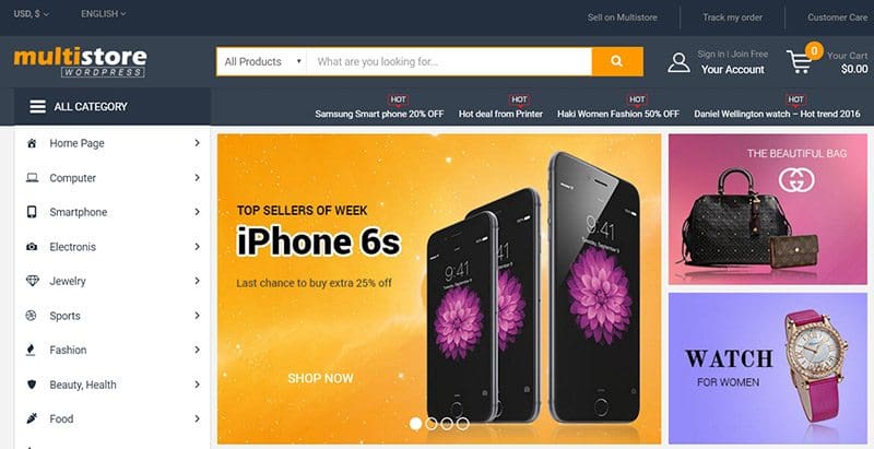 Multistore themes wordpress creer site marketplace ecommerce Multistore themes wordpress creer site marketplace ecommerce