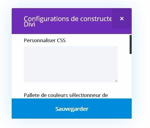 Benutzerdefinierter WordPress CSS Builder Abschnitt