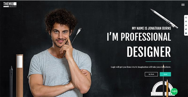 Themo themes wordpress creer site cv curriculum vitae 1 Themo themes wordpress creer site cv curriculum vitae 1