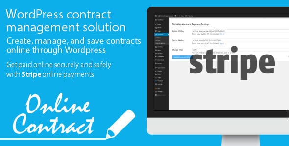 Wordpress online contract stripe plugin wordpress pour contrat