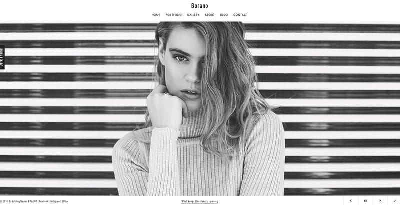 Borano themes wordpress creer site web photographe Borano themes wordpress creer site web photographe