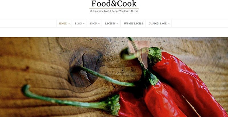 Food Cook themes wordpress pour blog de cuisine Food Cook themes wordpress pour blog de cuisine