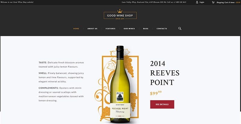 Good wine shop themes wordpress creer boutique ligne site ecommerce marketplace