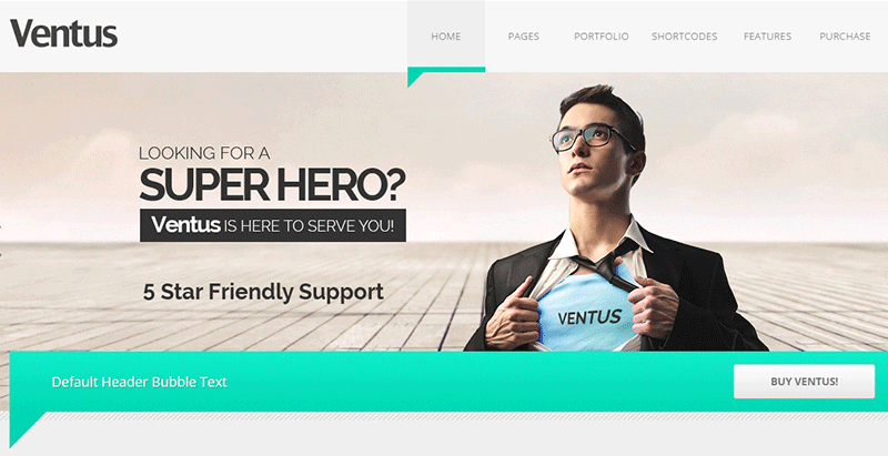 Ventus themes wordpress creer site web entreprise agence pme startup