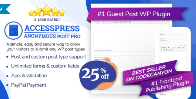 Accesspress anonymous post pro wordpress plugin