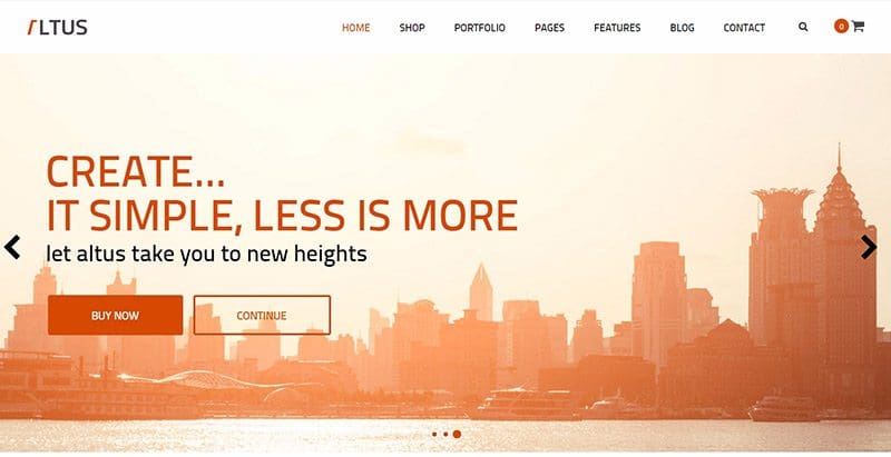 Altus themes wordpress creer site web entreprise pme societe agence