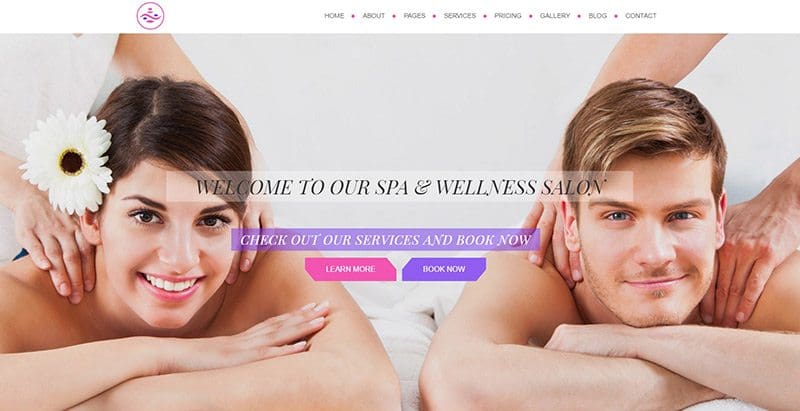 Balanced spa themes wordpress creer site web spa salon de massage yoga