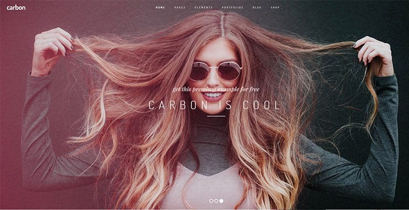 Carbon themes wordpress creer site web agence creative portfolio