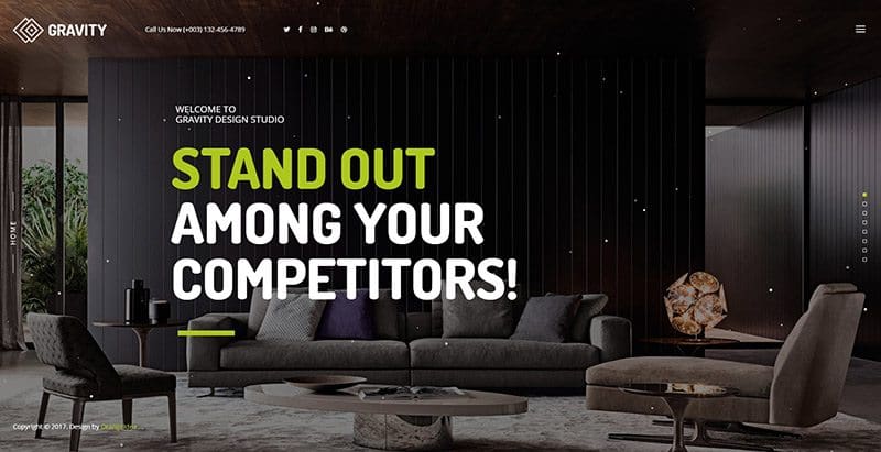 Gravity themes wordpress creer site web agence creative portfolio Gravity themes wordpress creer site web agence creative portfolio