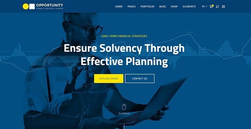 Opportunity themes wordpress creer site web entreprise société organisation