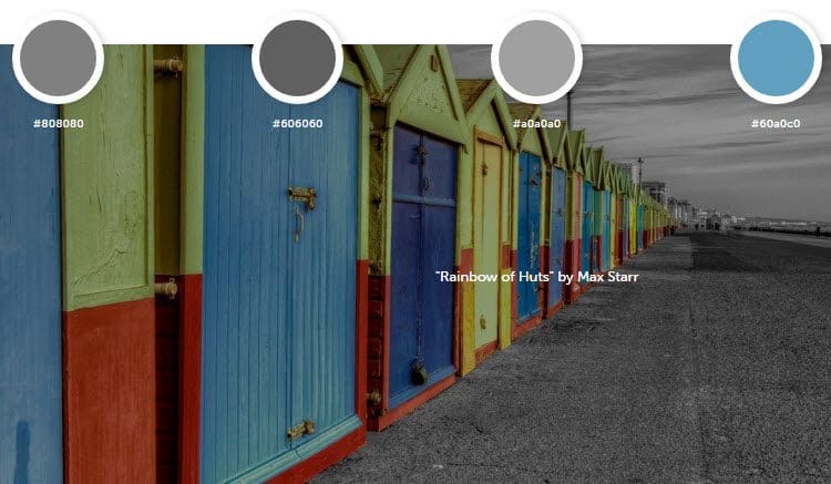 Palettr créer une palette de couleurs - Palettr