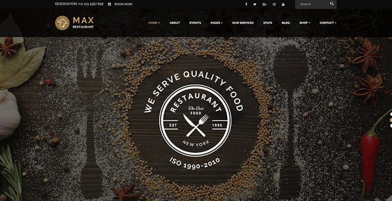 Restaurant themes wordpress creer site web restaurant cafe traiteur Restaurant themes wordpress creer site web restaurant cafe traiteur