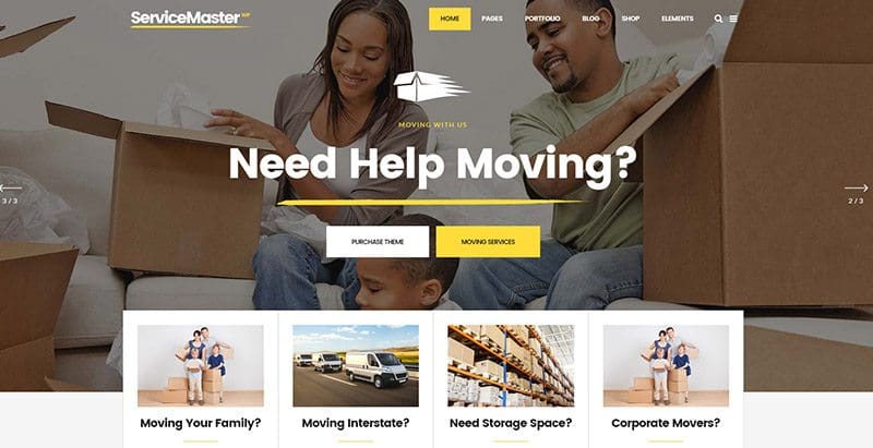 Service master themes wordpress creer site web entreprise compagnie agence pme finance consulting