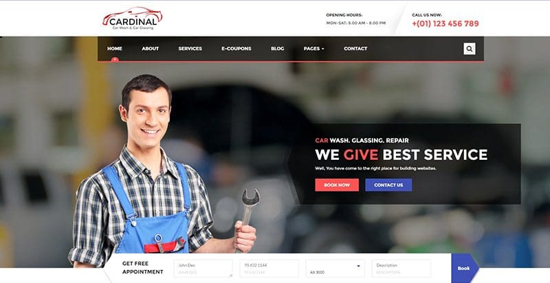 Cardinal themes wordpress creer site web garage automobile reparation vehicule Cardinal themes wordpress creer site web garage automobile reparation vehicule