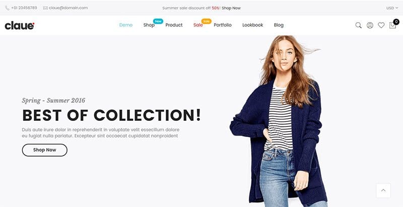 Claue themes wordpress creer site web ecommerce boutique en ligne woocommerce
