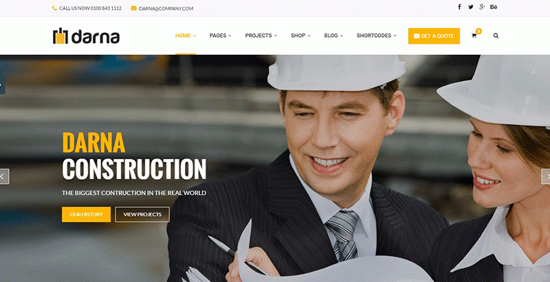 Darna themes wordpress creer site web entreprise construction genie civil renovation Darna themes wordpress creer site web entreprise construction genie civil renovation