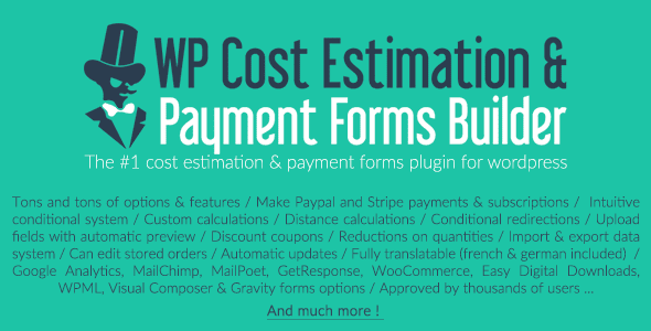 Estimationpaymentforms plugin wordpress pour formulaires créer un formulaire - Estimation-payment-forms plugin wordpress pour formulaires