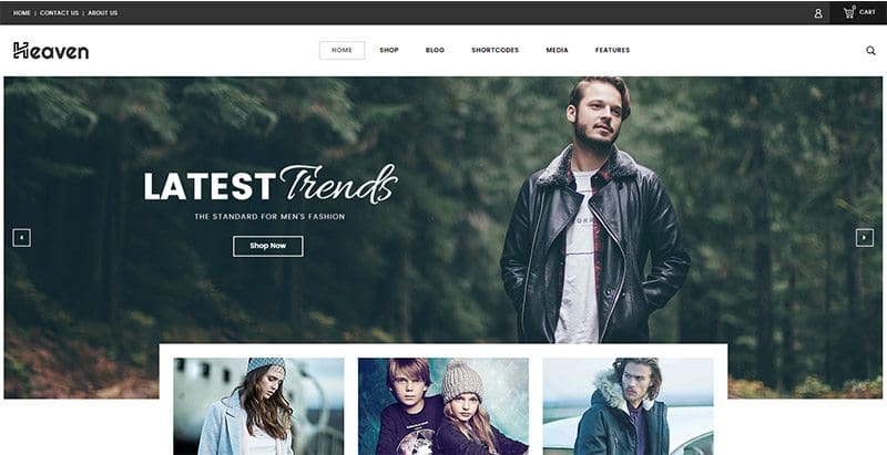Nebeské témy wordpress vytvárajú webovú stránku módneho elektronického obchodu s online oblečením Nebeské témy wordpress vytvárajú webovú stránku módneho elektronického obchodu s online oblečením