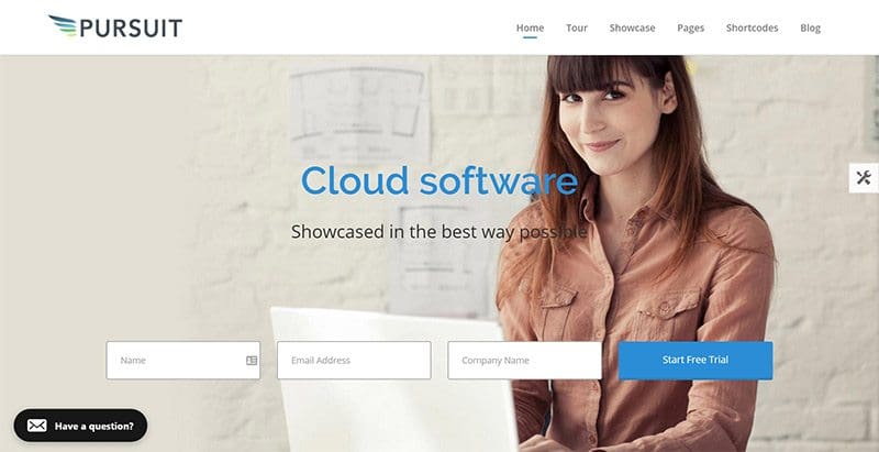 Pursuit themes wordpress creer site web startup pme entreprise societe
