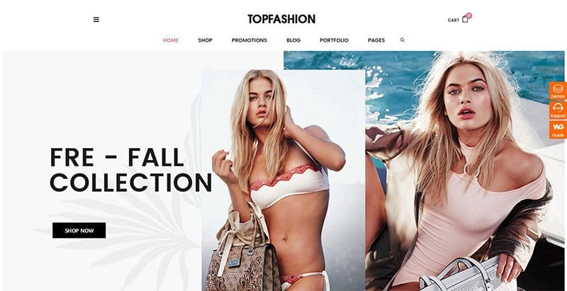 Topz themes wordpress creer site ecommerce woocommerce vente vêtement boutique en ligne