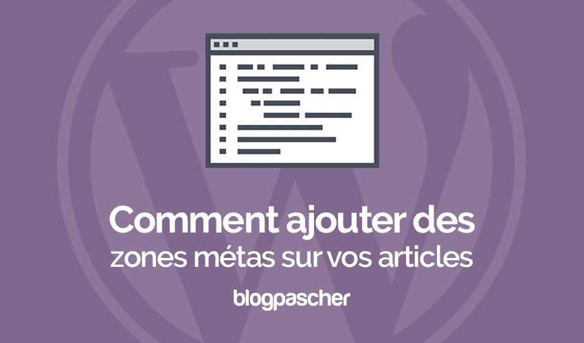 Comment ajouter des sections metas sur les articles et pages