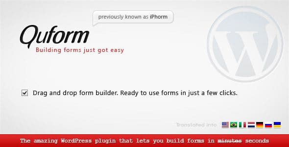 Quform plugin wordpress pour formulaires Quform plugin wordpress pour formulaires