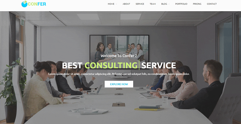 Confer themes wordpress creer site web entreprise consultant jardinier construction Confer themes wordpress creer site web entreprise consultant jardinier construction