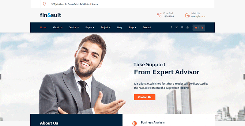 Finsult themes wordpress creer site web entreprise assurance finance comptable audit Finsult themes wordpress creer site web entreprise assurance finance comptable audit