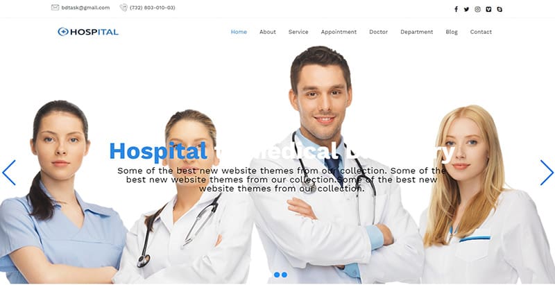 Hospitalthemes wordpress creer site web hopital clinique centre sante