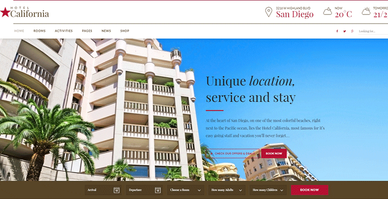 Hotelcalifornia themes wordpress creer site web hotel auberge motel spa Hotelcalifornia themes wordpress creer site web hotel auberge motel spa